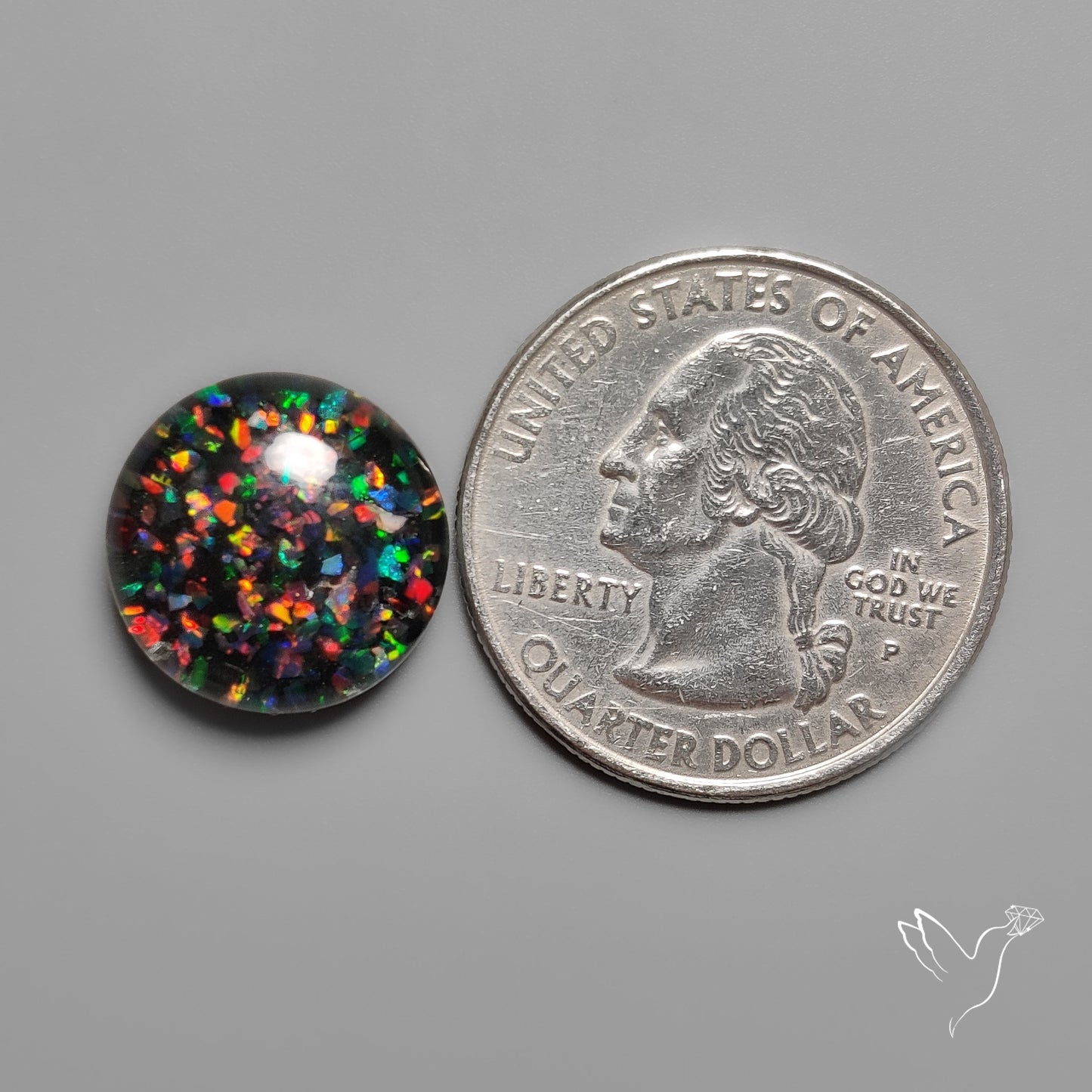 Crushed Opal Inlay Cabochon