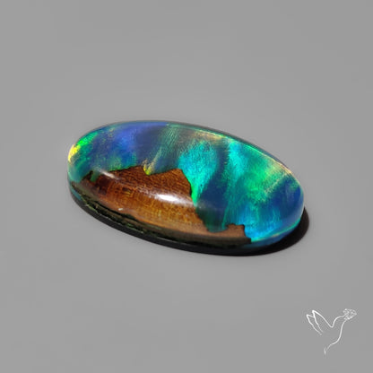 Mountain Inlay Aurora Opal Doublet