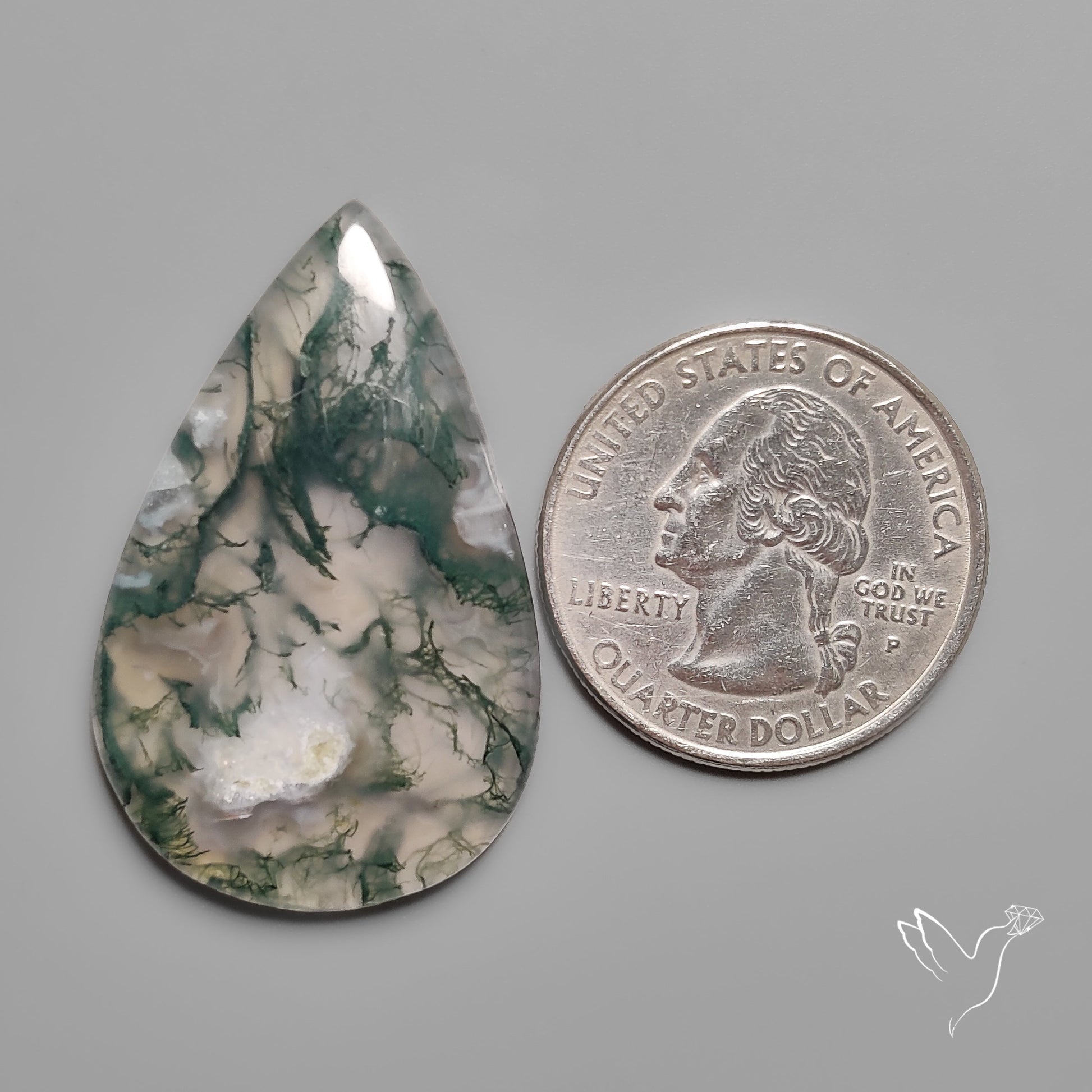 Moss Agate Cabochon