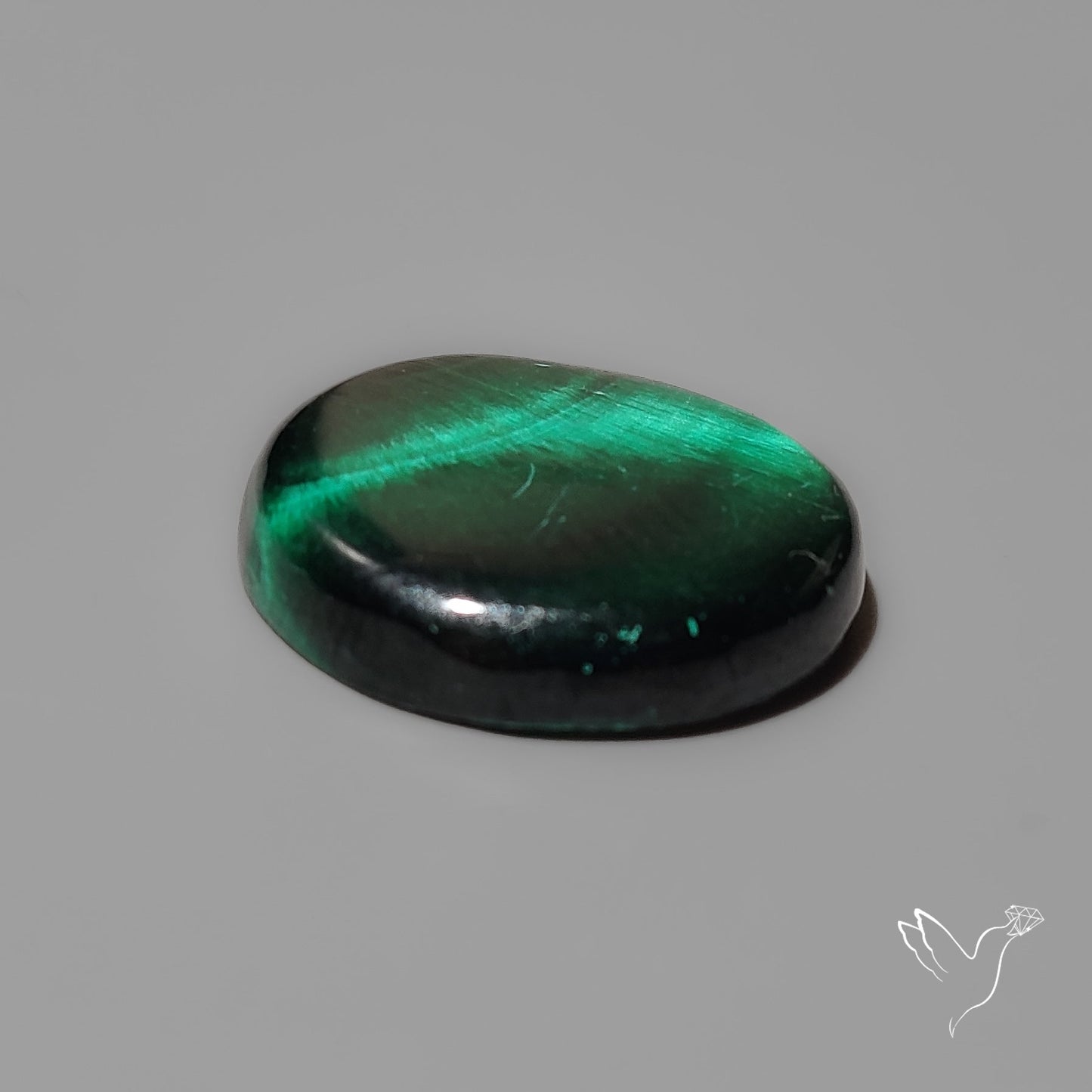 Malachite with Chattoyancy Cabochon