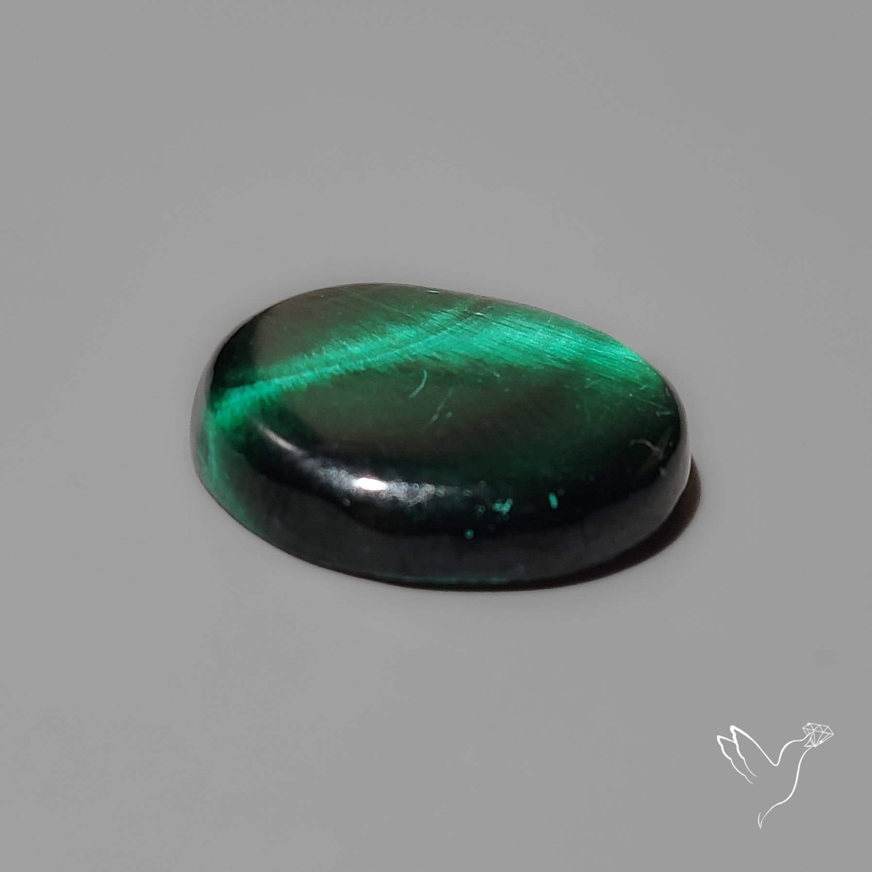 Malachite with Chattoyancy Cabochon