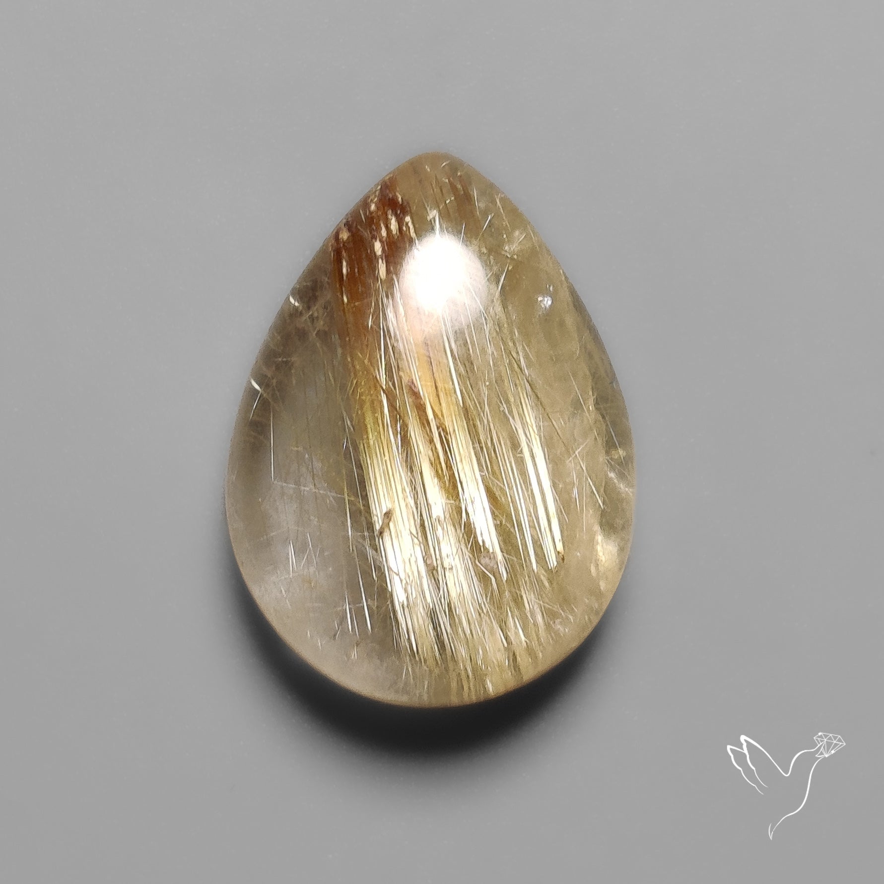 Golden Rutilated Quartz Cabochon