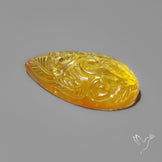 Mexican Amber Mughal Carving