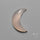 Rose Chalcedony Crescent Carving
