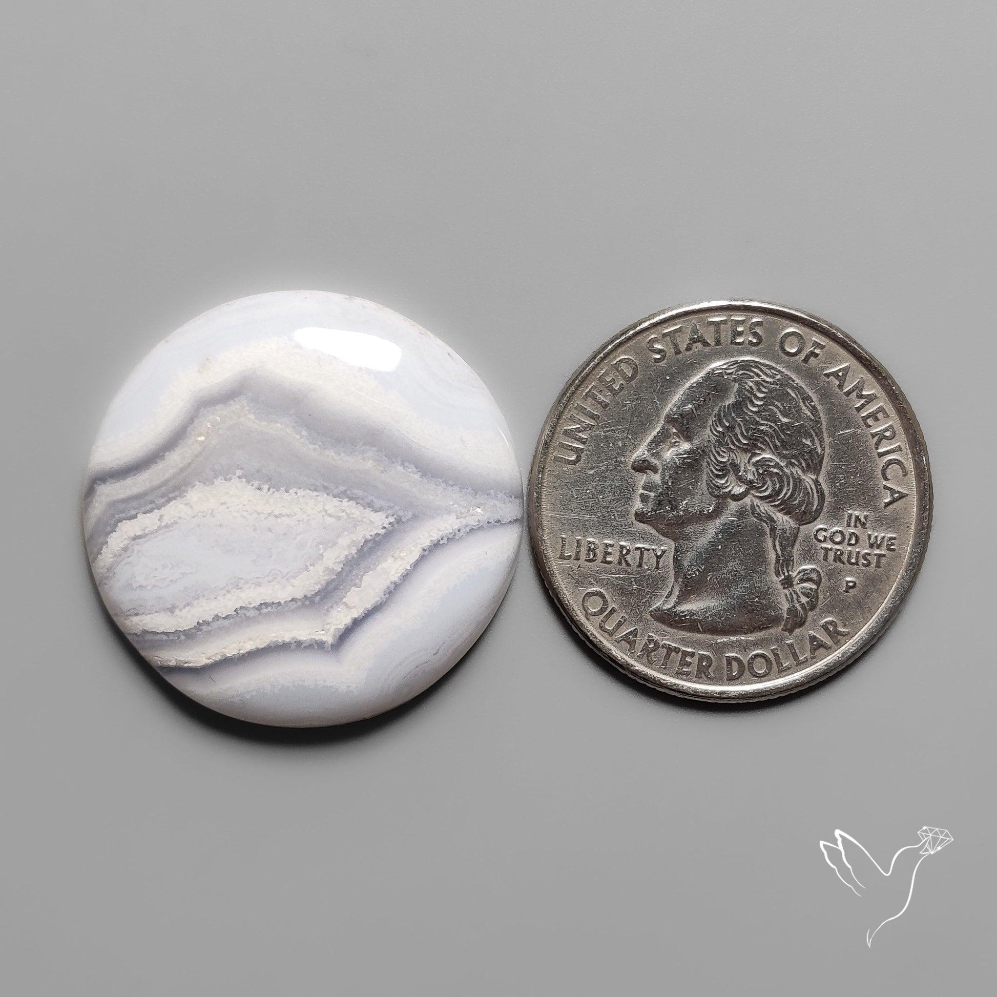 Blue Lace Agate Cabochon