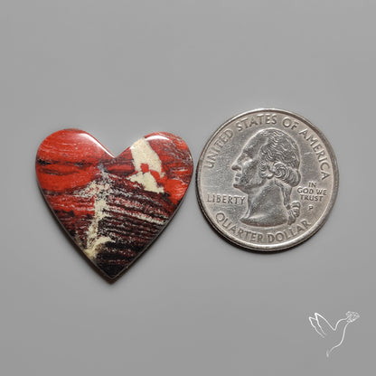 Snakeskin Jasper Heart