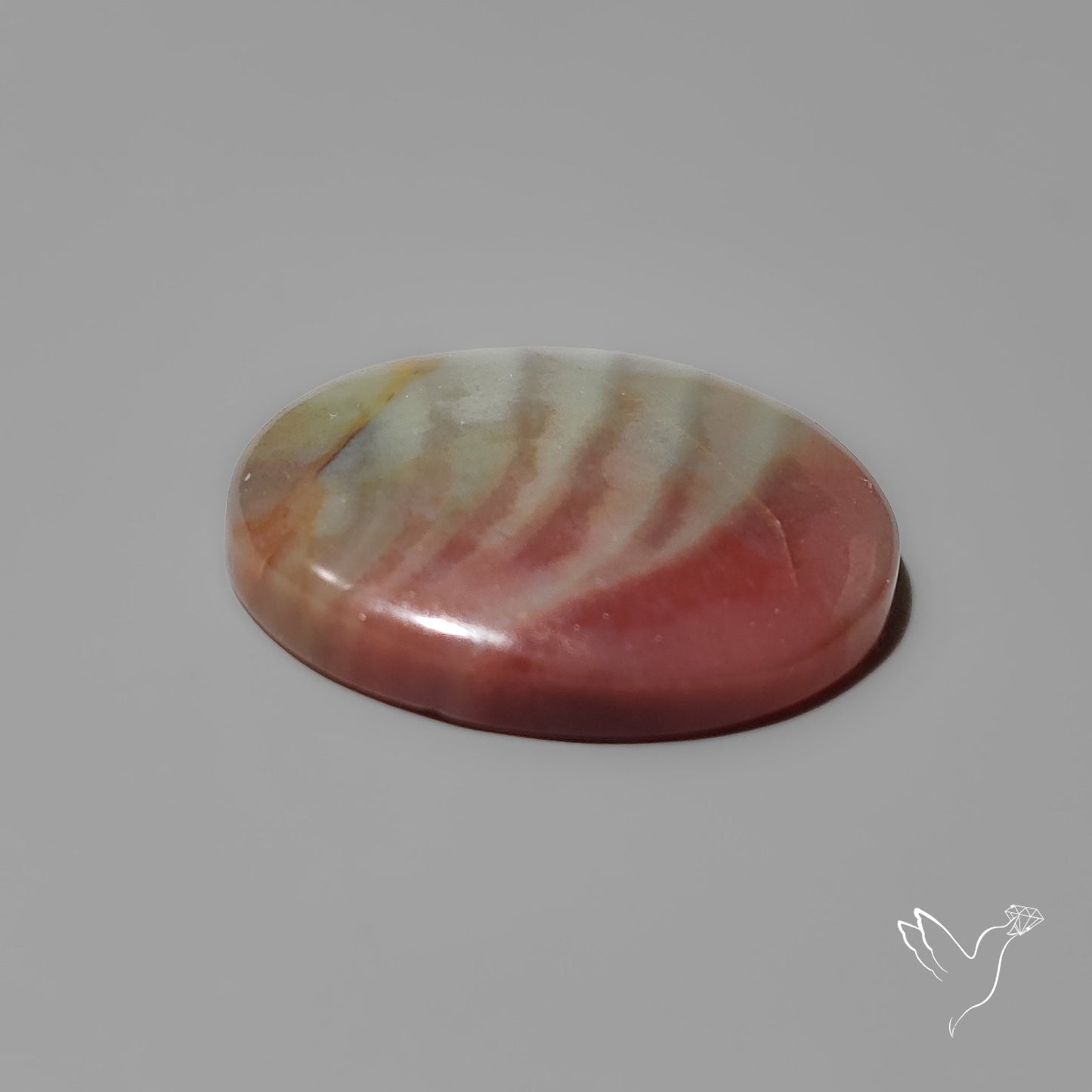 Bicolor Indian Moss Agate Cabochon