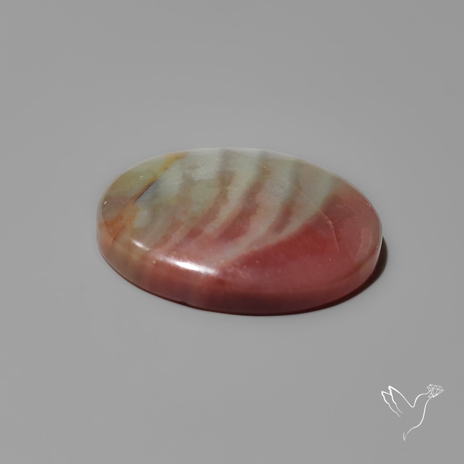 Bicolor Indian Moss Agate Cabochon