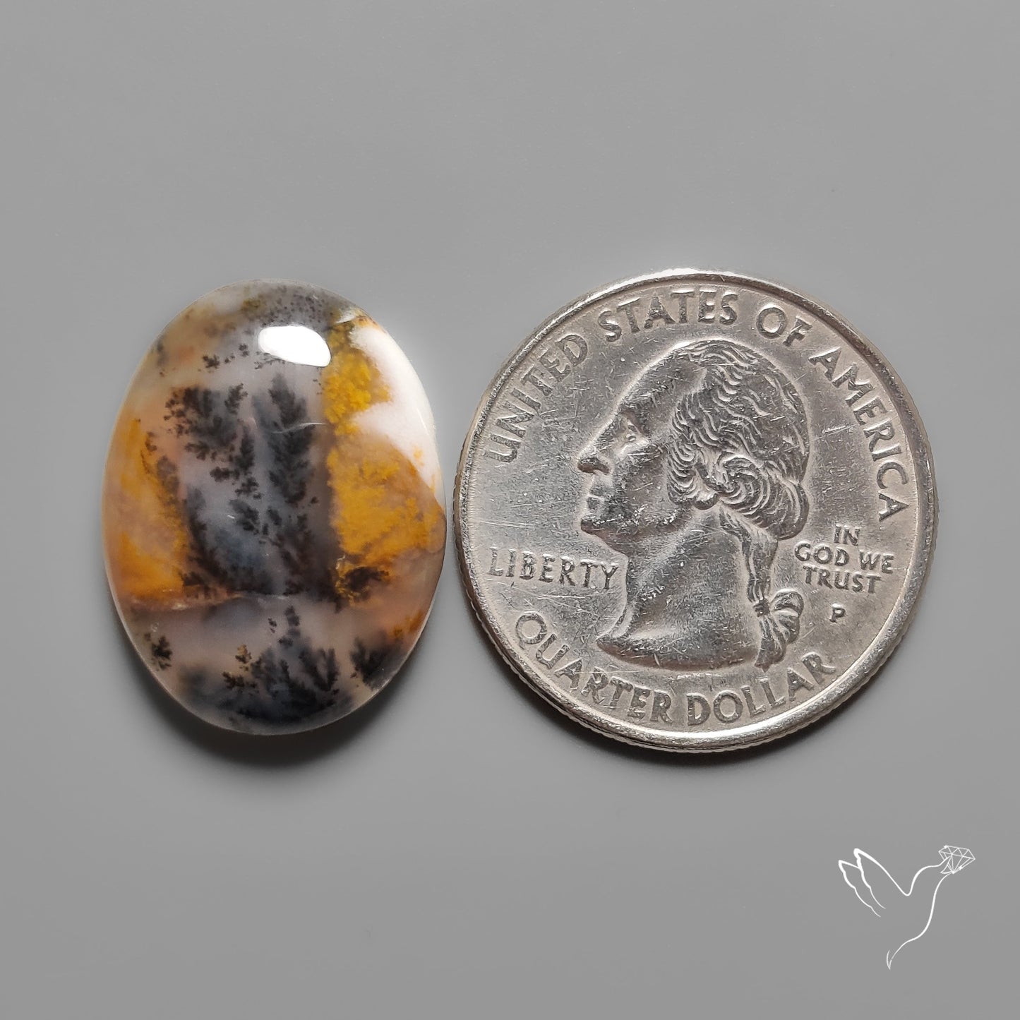 Russian Dendritic Agate Cabochon