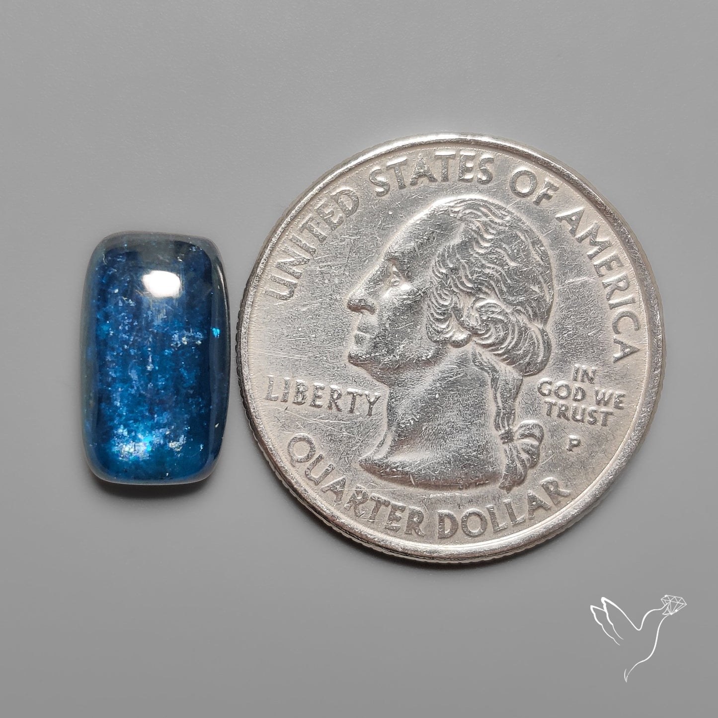 Teal Blue Kyanite Cabochon