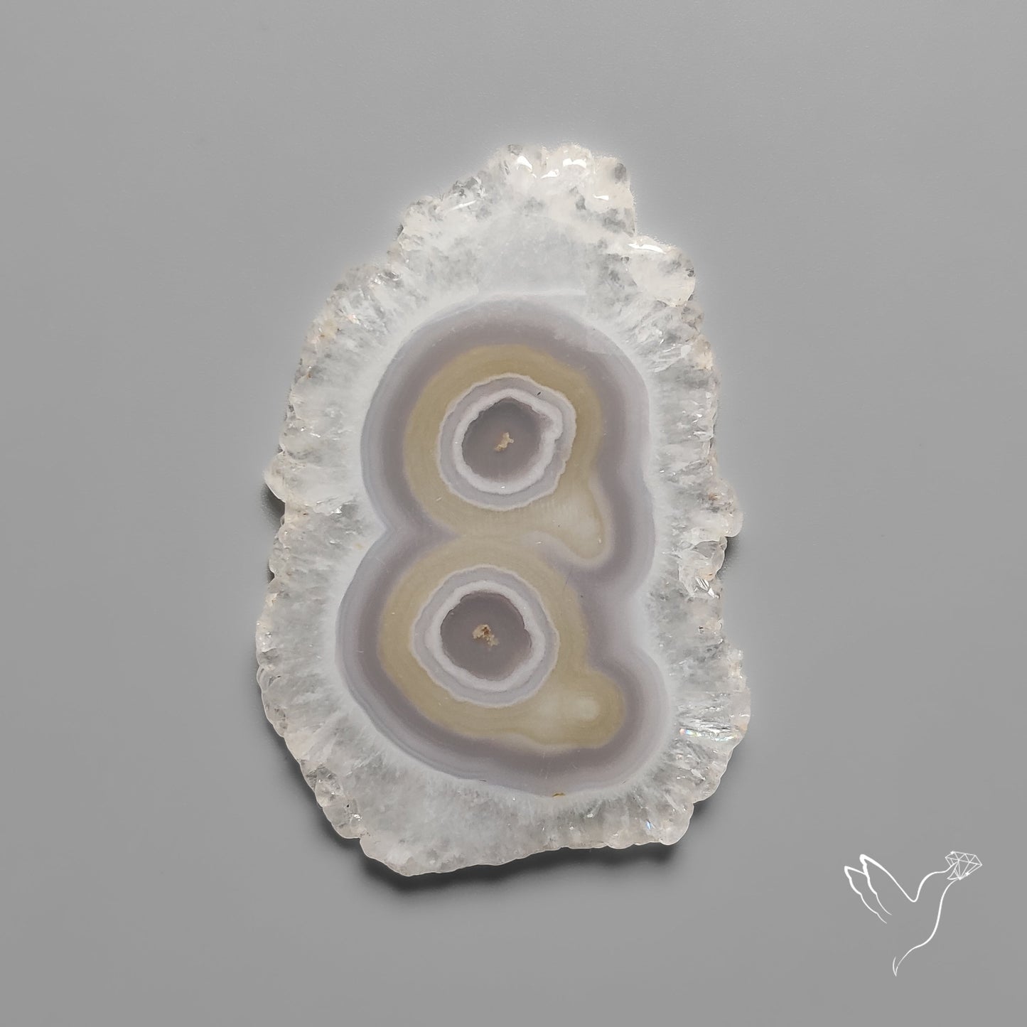 Solar Quartz Druzy Slice