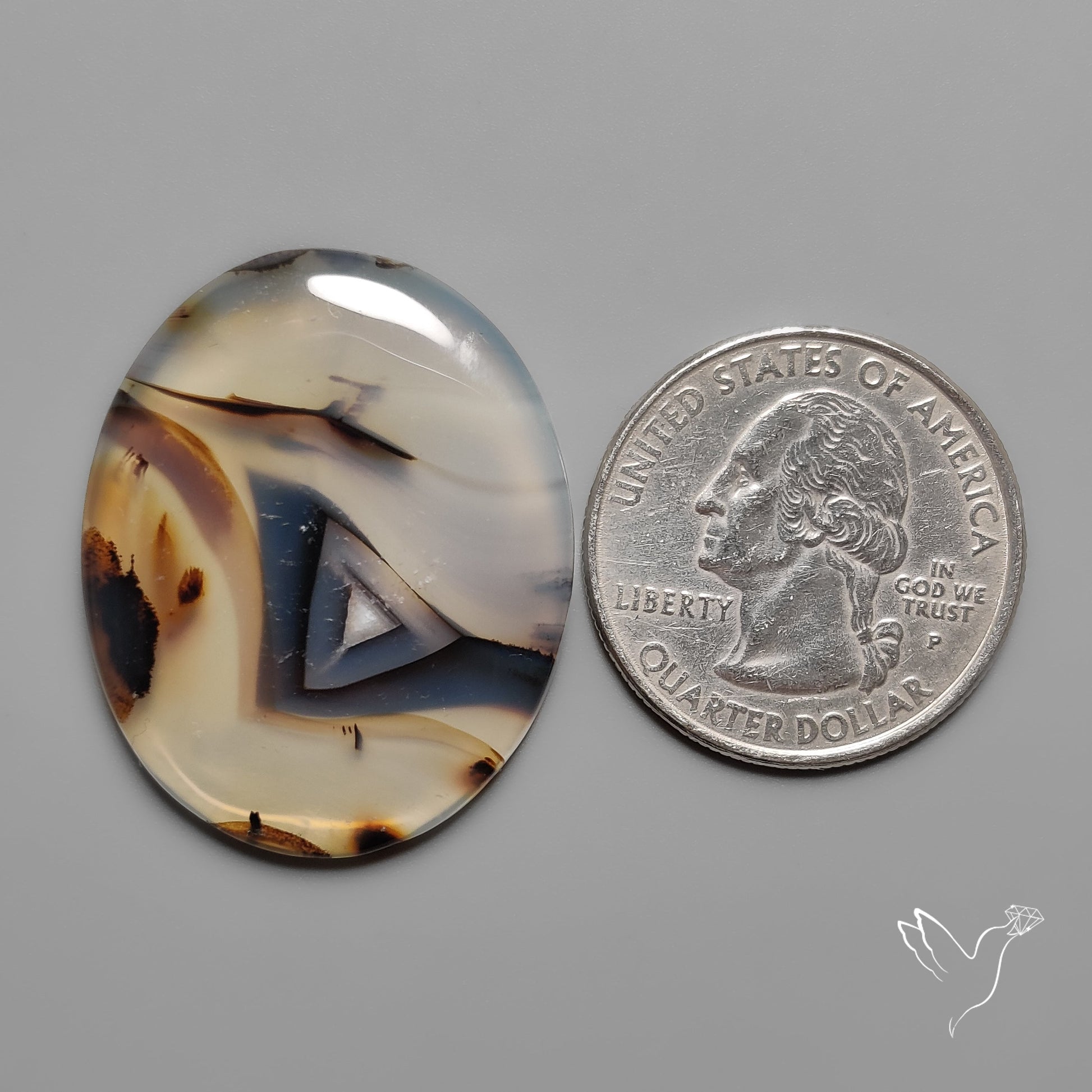 Montana Agate Cabochon