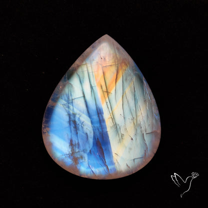 Rainbow Moonstone High Grade Large Cabochon