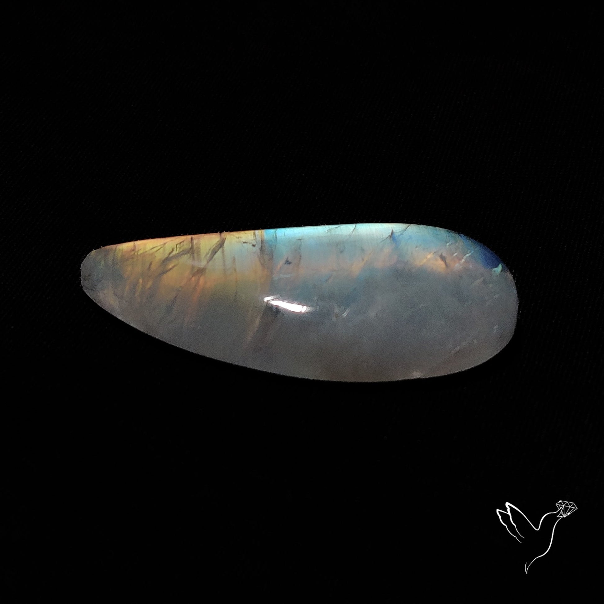 Rainbow Moonstone Cabochon