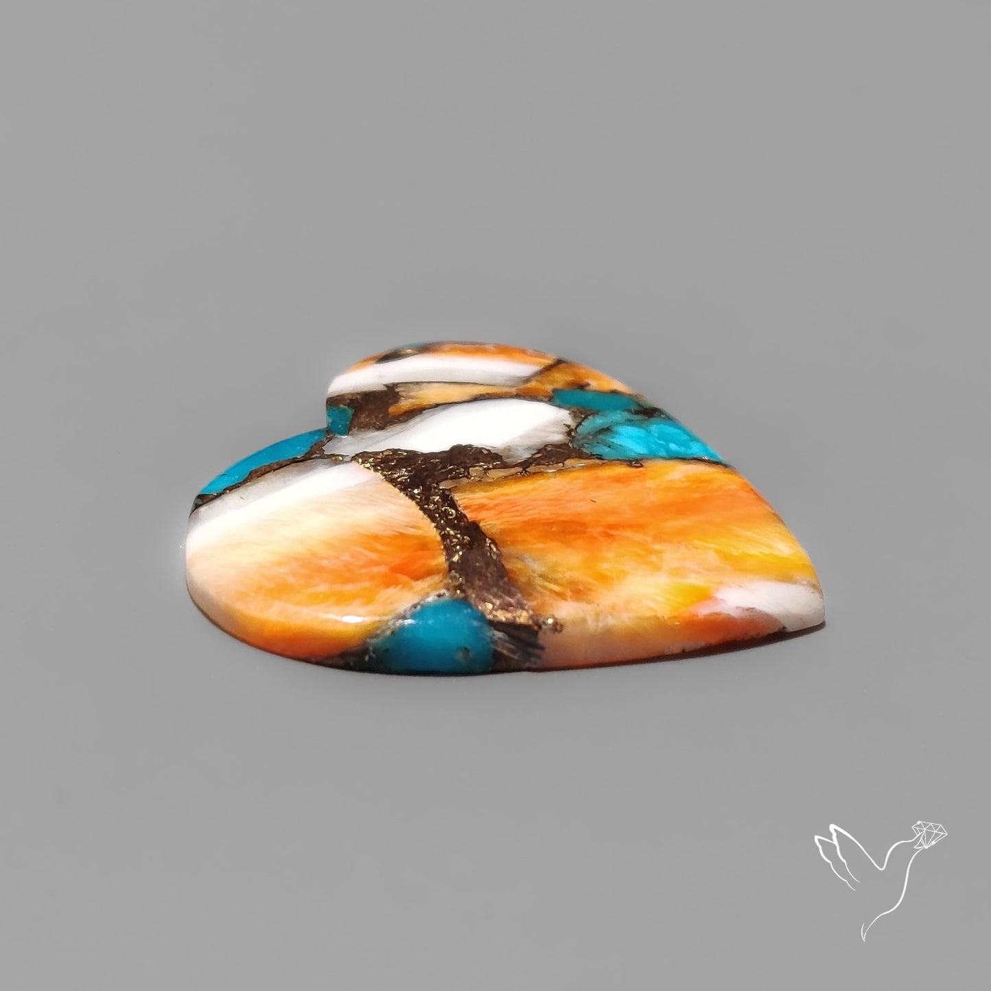 Spiny Oyster Mohave Turquoise Heart