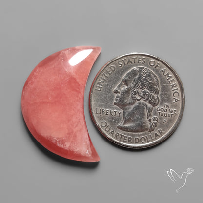 Gemmy Rhodochrosite Crescent Moon