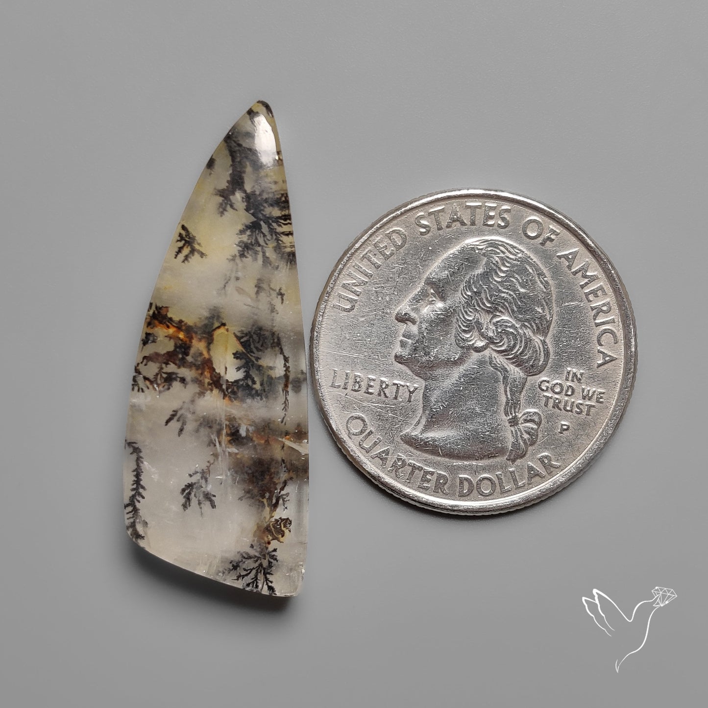 Brazilian Dendritic Quartz Cabochon