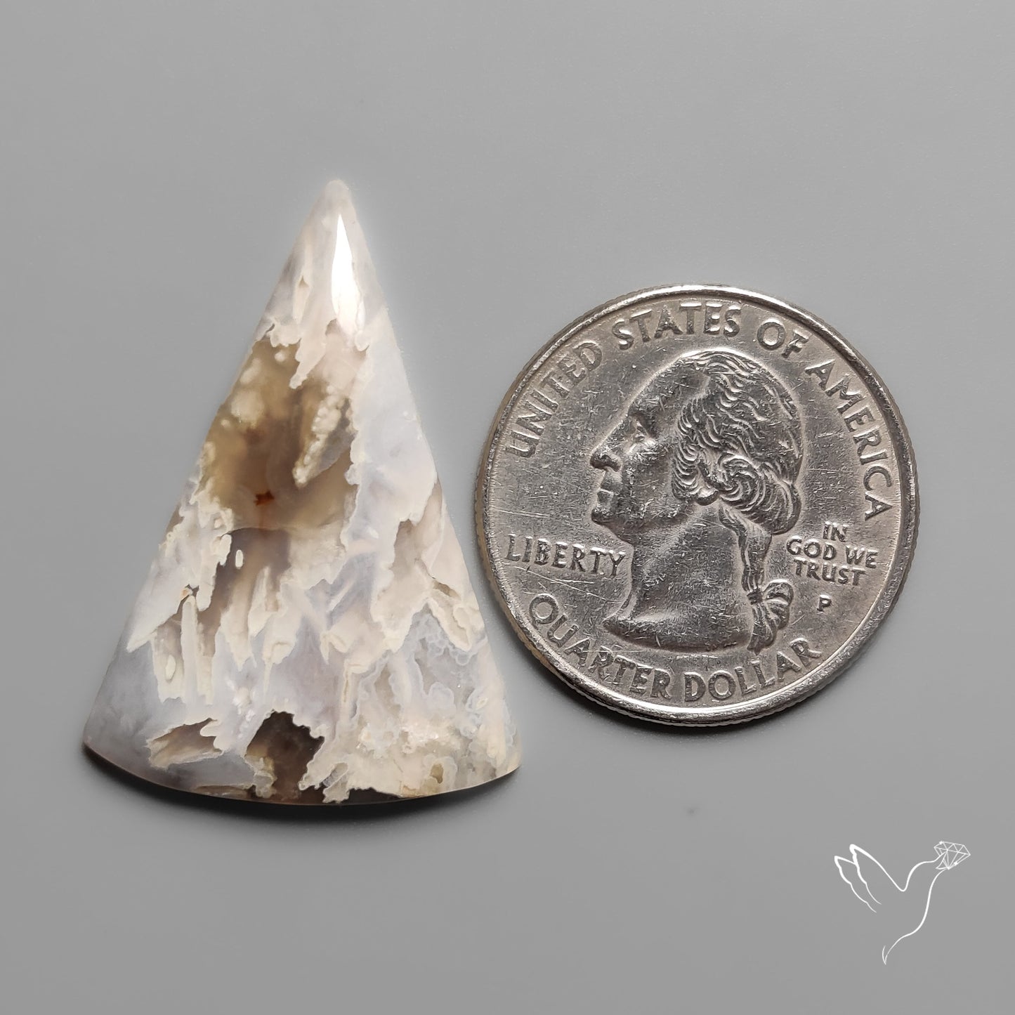 Northridge Plume Agate Cabochon