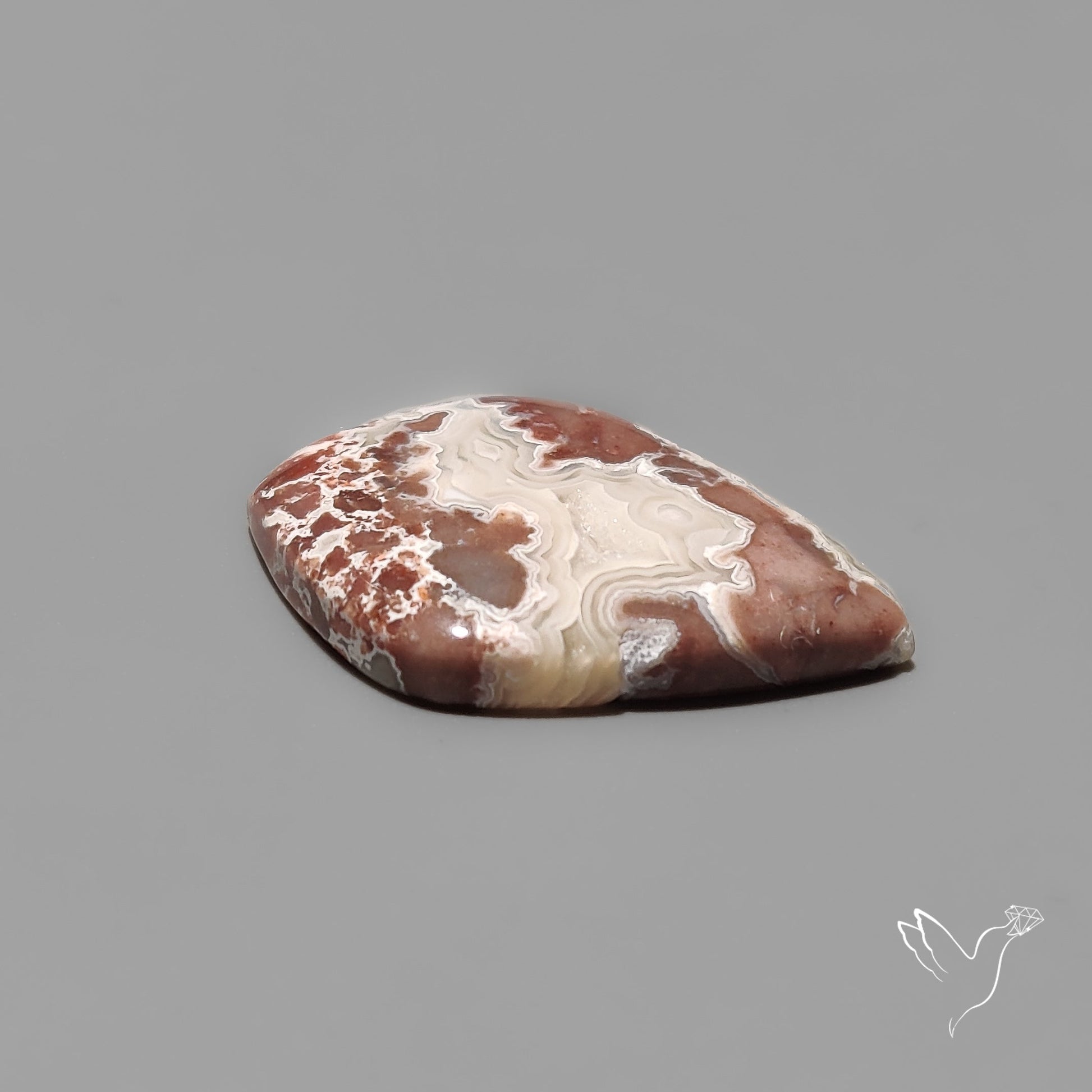 Sangria Lace Agate Crazylace Agate Cabochon