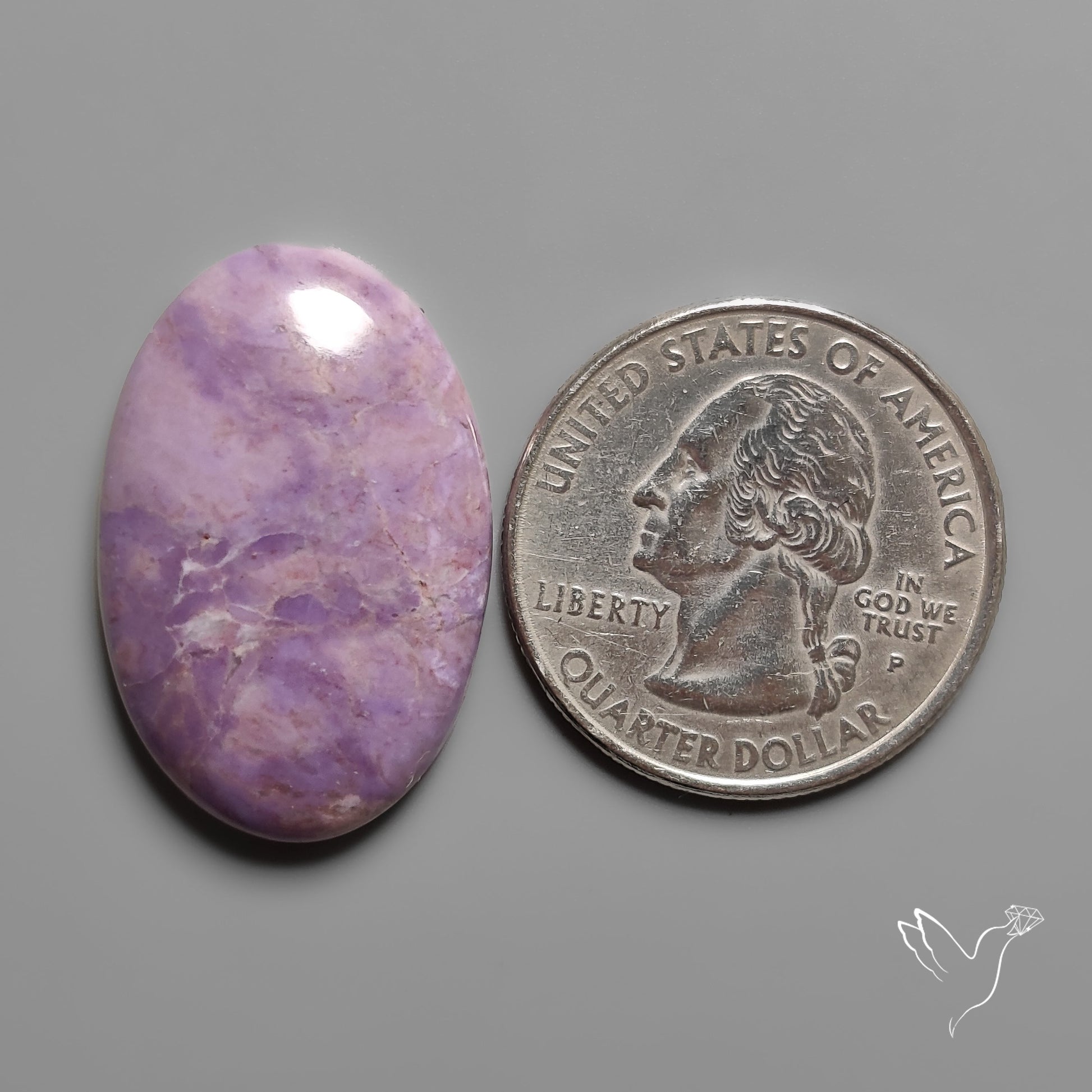 Lavender Purple Jade Cabochon