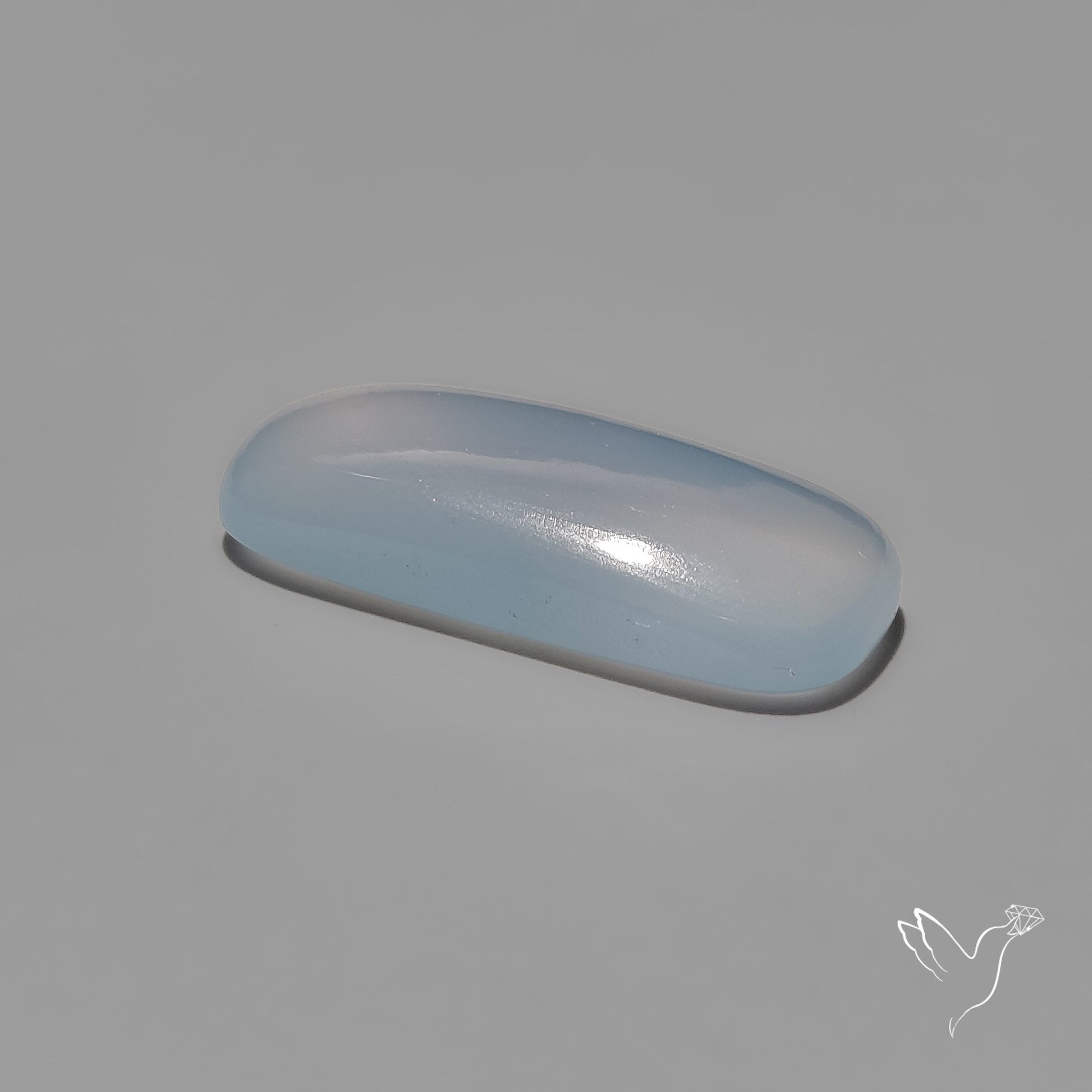Namibian Blue Chalcedony Cabochon