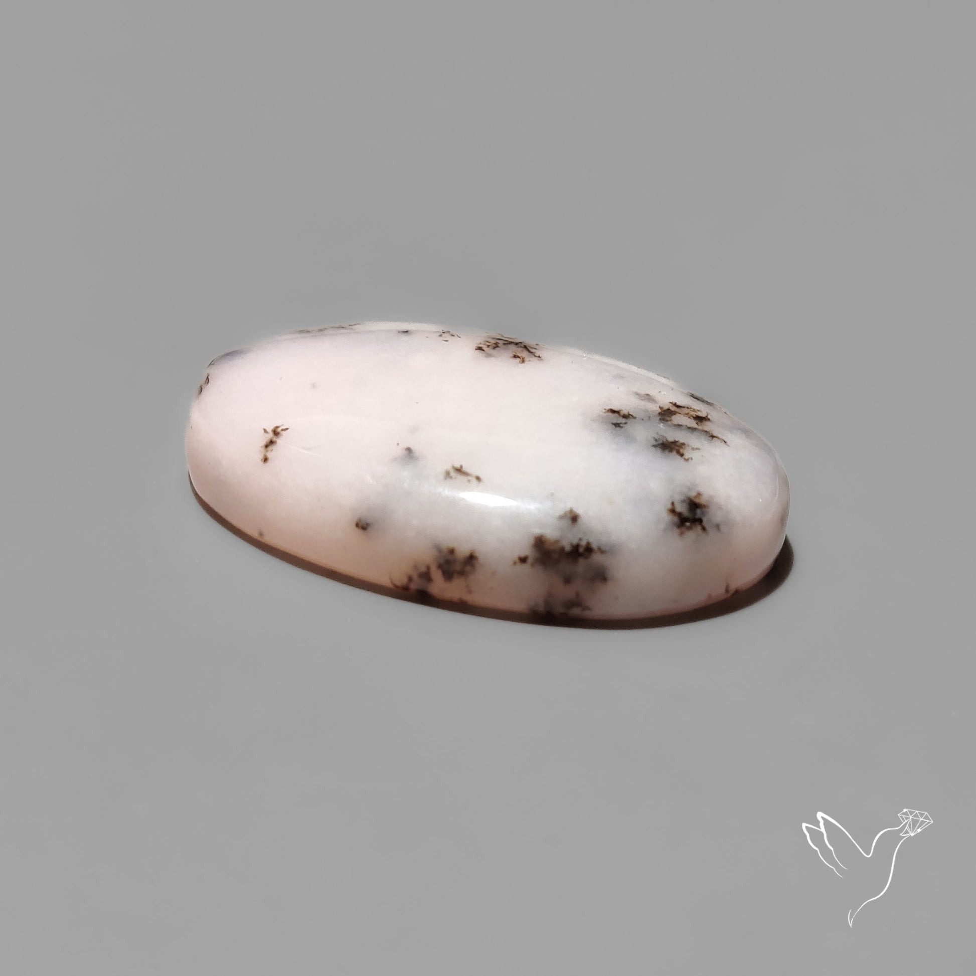 Peruvian Pink Dendritic Opal Cabochon