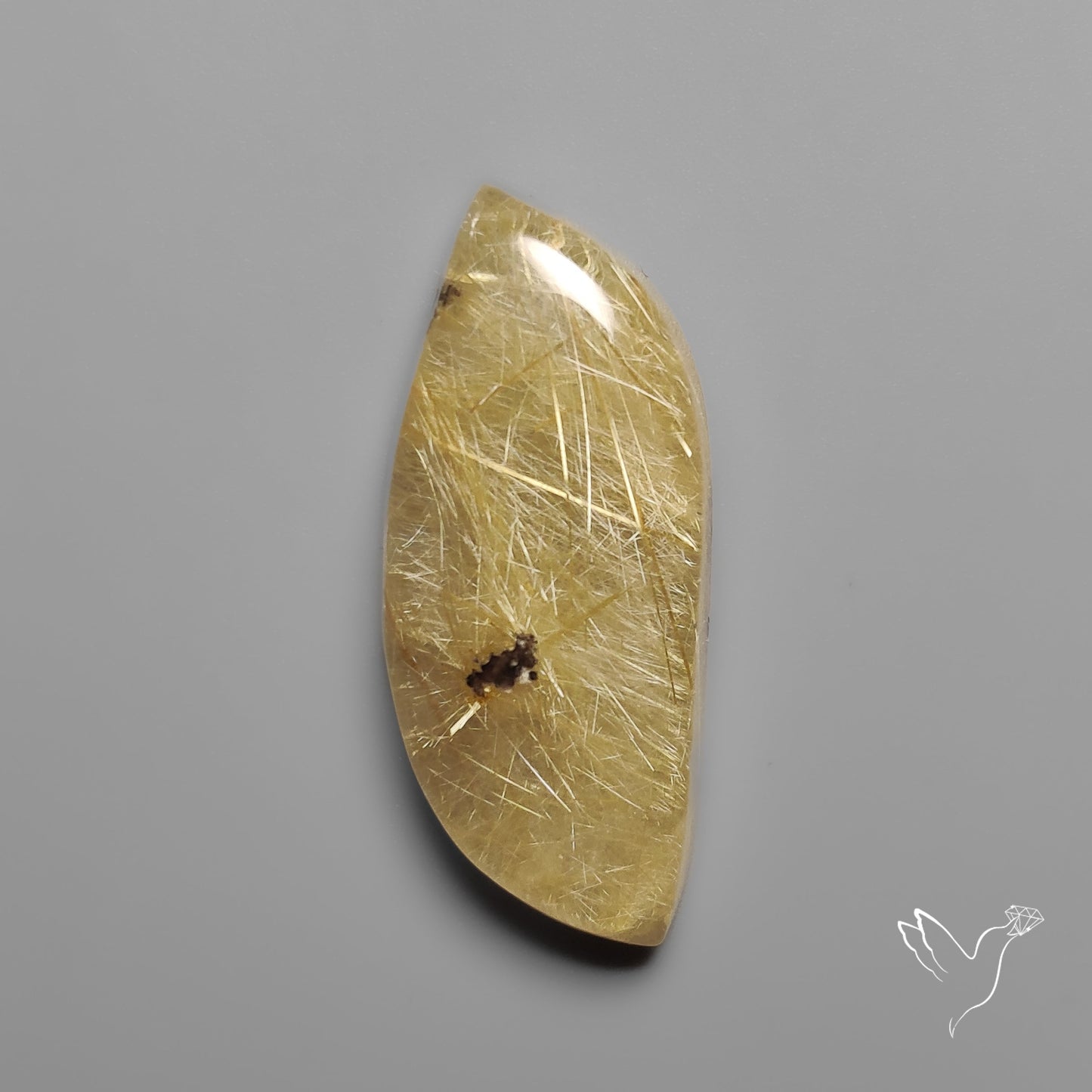 Golden Rutilated Quartz Cabochon