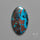 Shattuckite with Hematite Cabochon