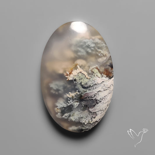 Indonesian Moss Agate Cabochon