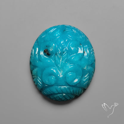 Arizona Turquoise Mughal Carving