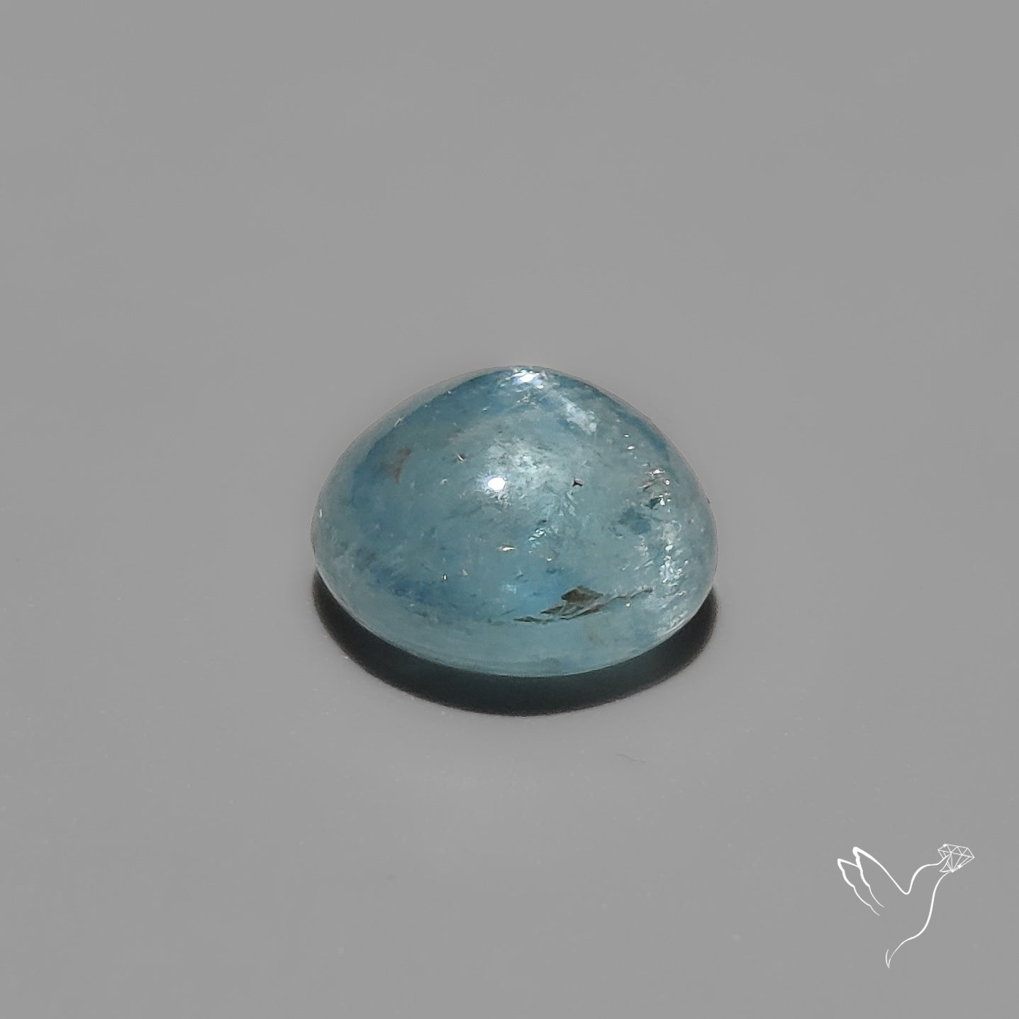 Ice Blue Gem Kyanite Cabochon