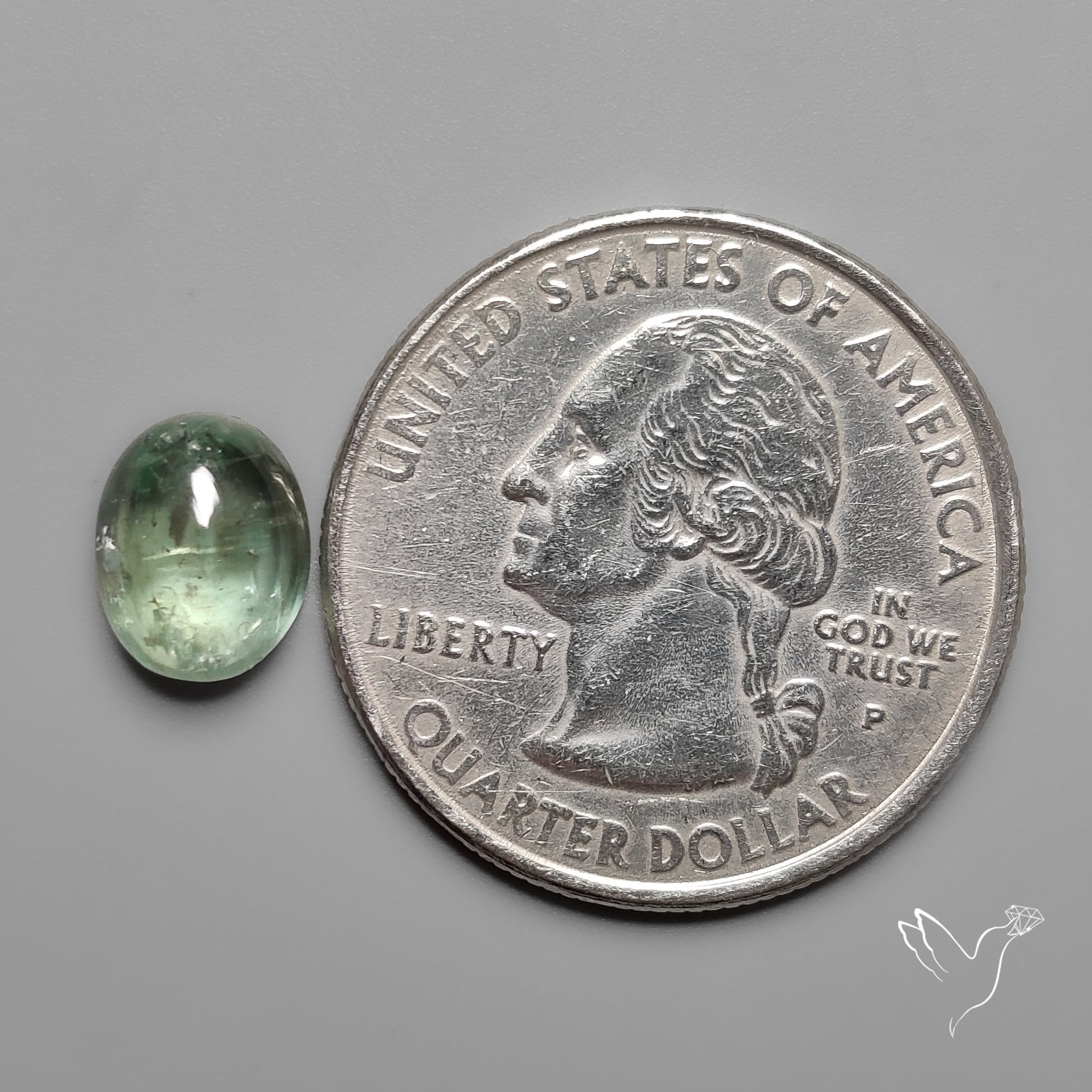 Mint Green Kyanite Cabochon