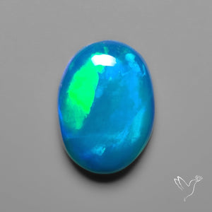 Ethiopian Paraiba Blue Opal Cabochon