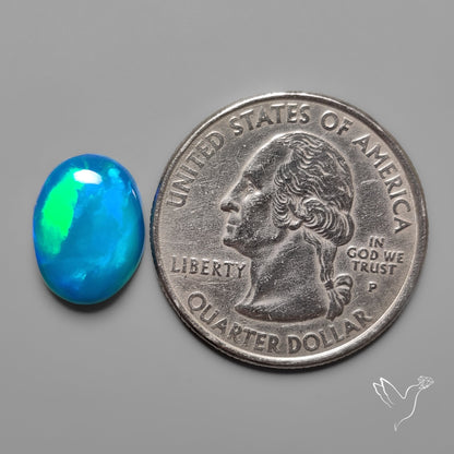 Ethiopian Paraiba Blue Opal Cabochon
