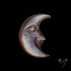 Mother Of Pearl Crescent Moonface Carving