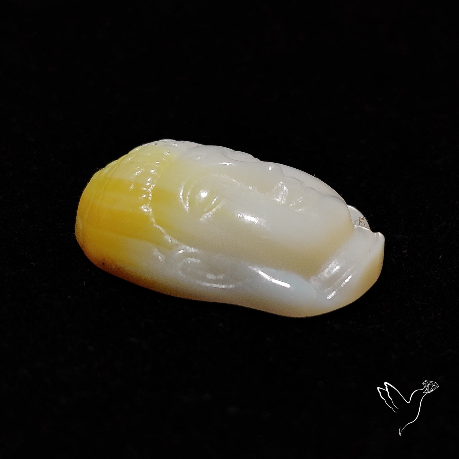 Mother Of Pearl Buddha Face Carving