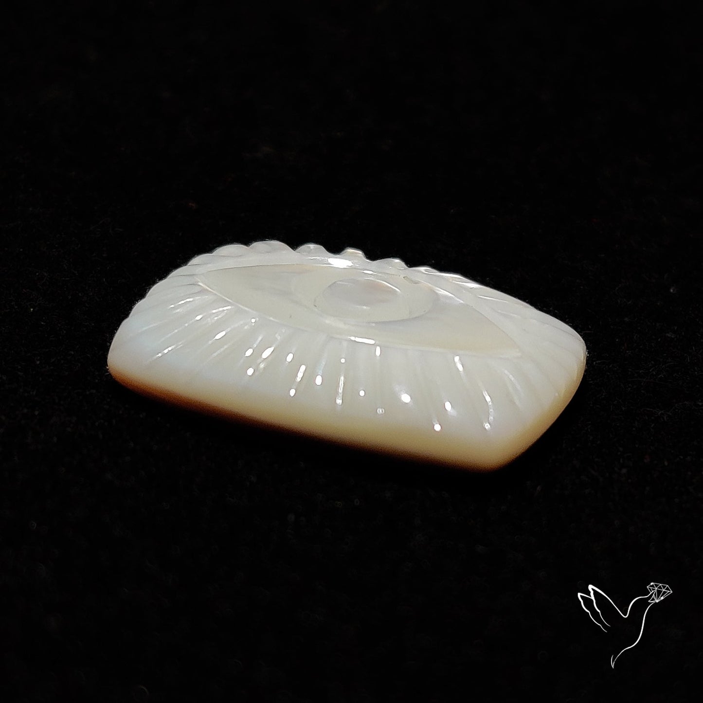 Mother Of Pearl Evil Eye Carving