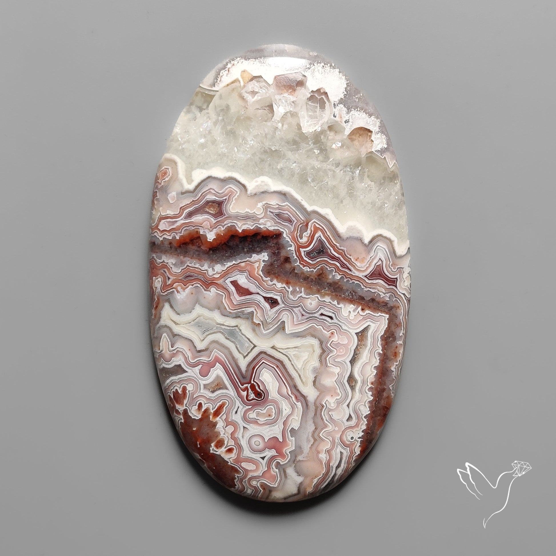 Large Crazylace Agate Cabochon