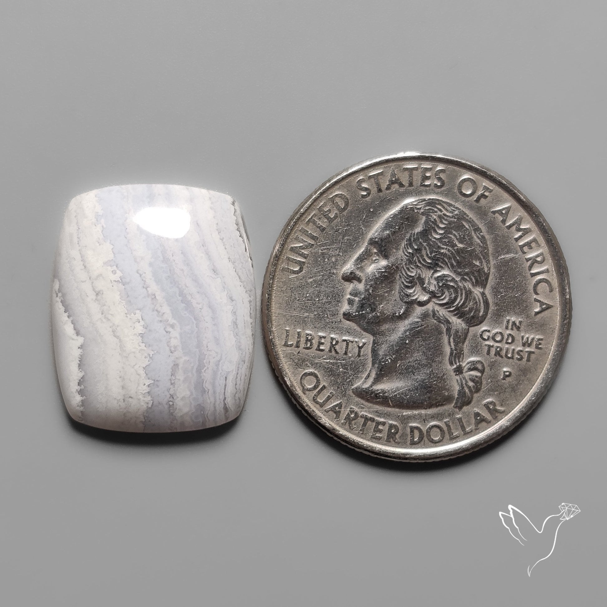 Blue Lace Agate Cabochon