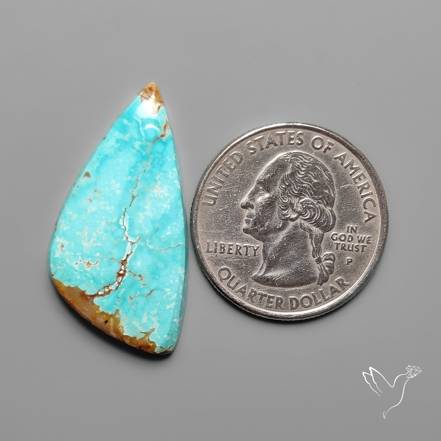 Number 8 Mines Turquoise Cabochon