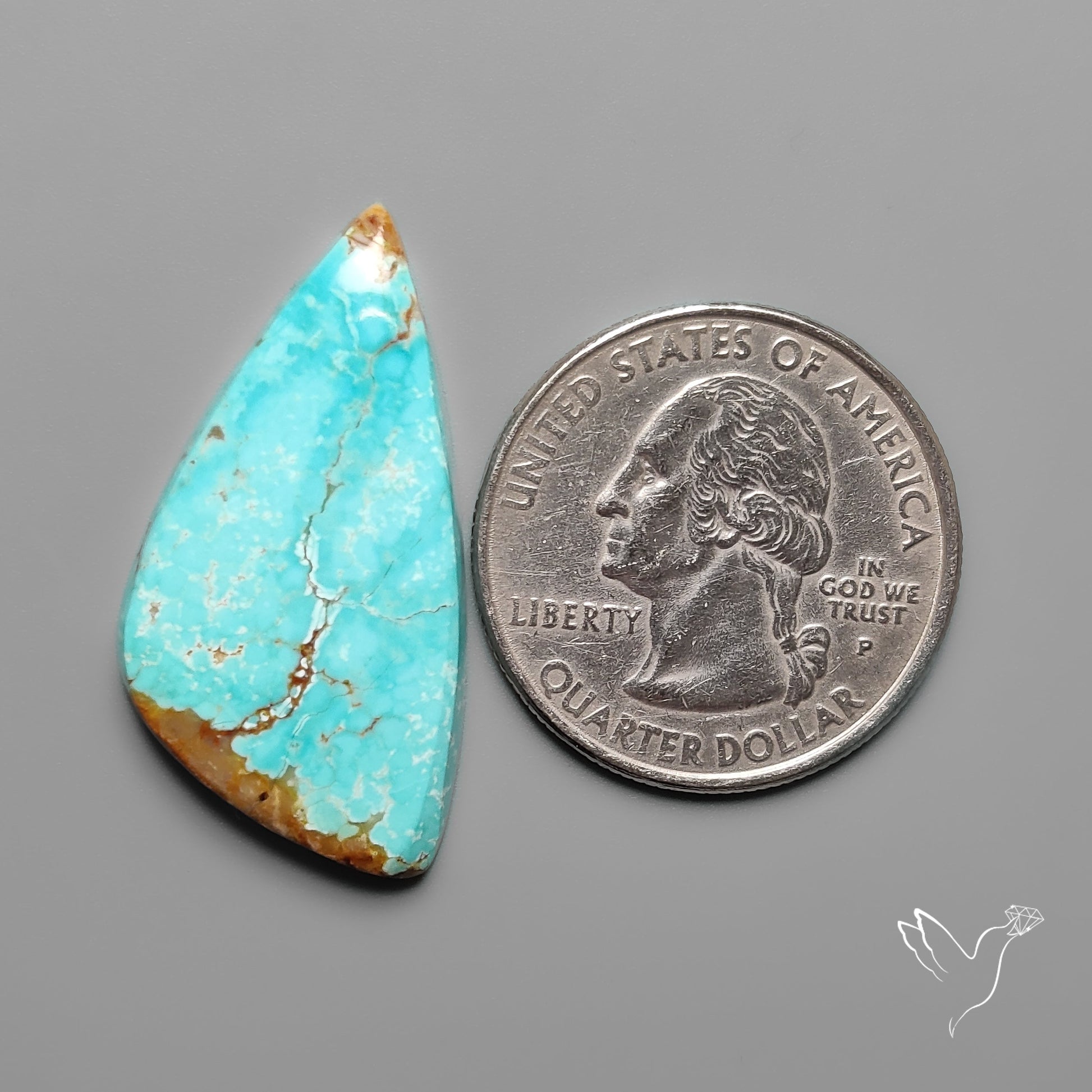 Number 8 Mines Turquoise Cabochon