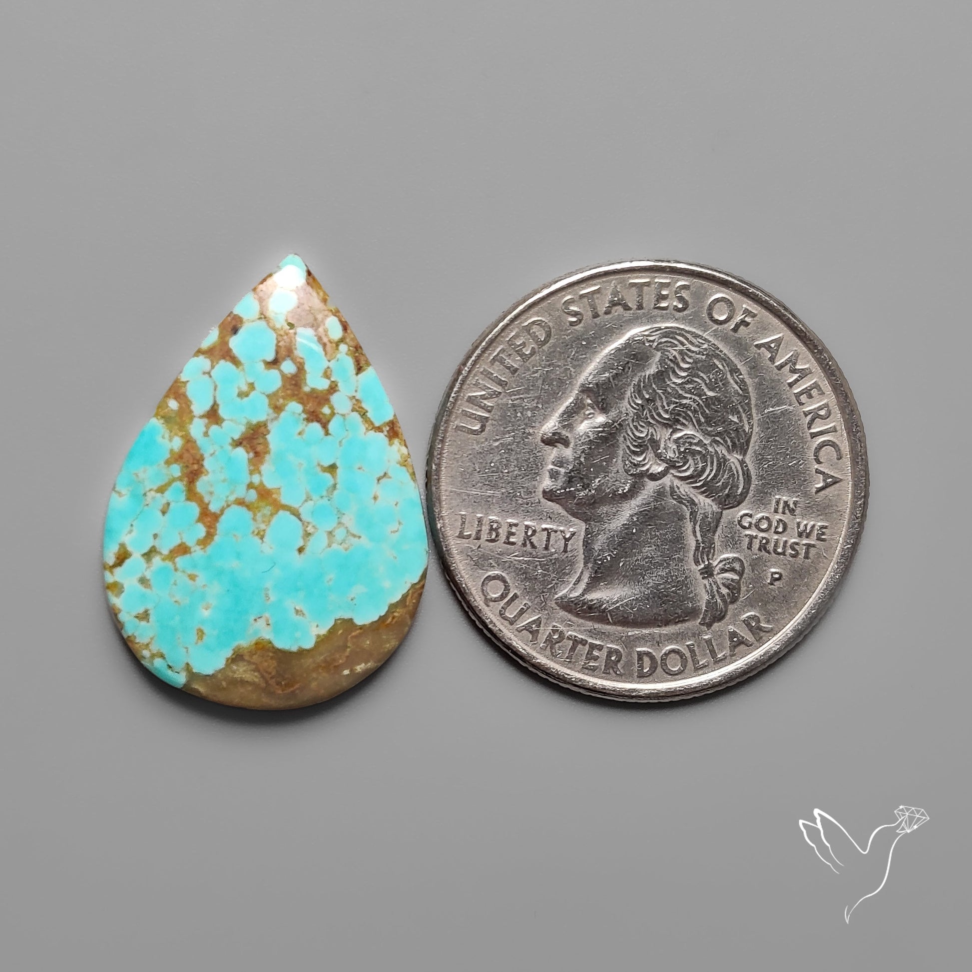 Number 8 Mines Turquoise Cabochon