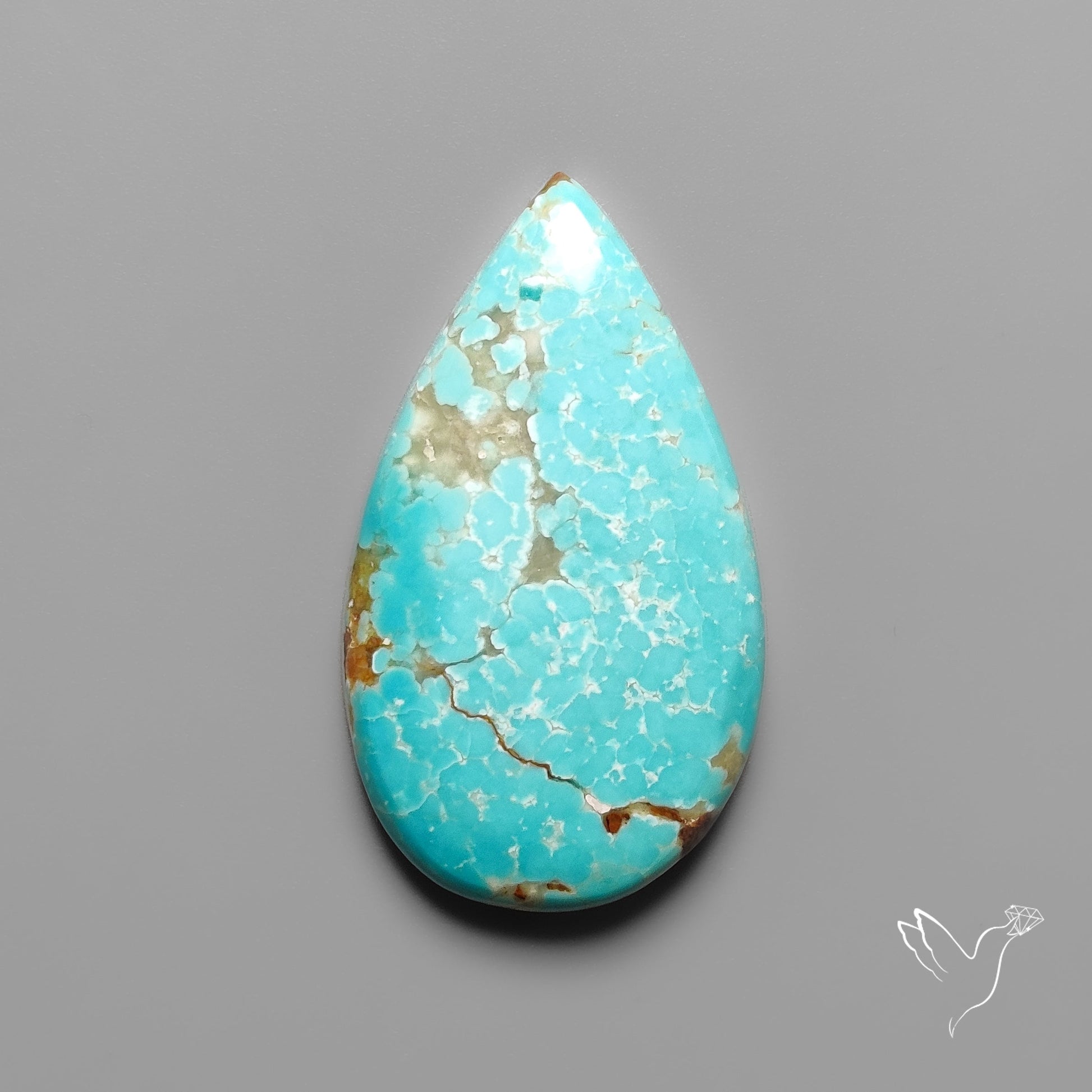 Number 8 Mines Turquoise Cabochon