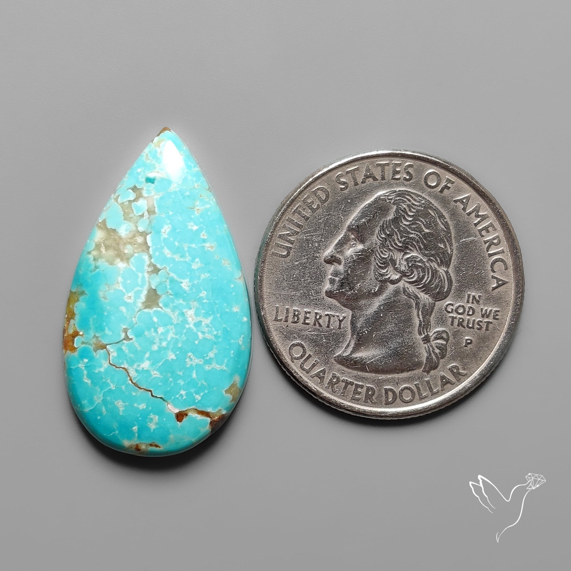 Number 8 Mines Turquoise Cabochon