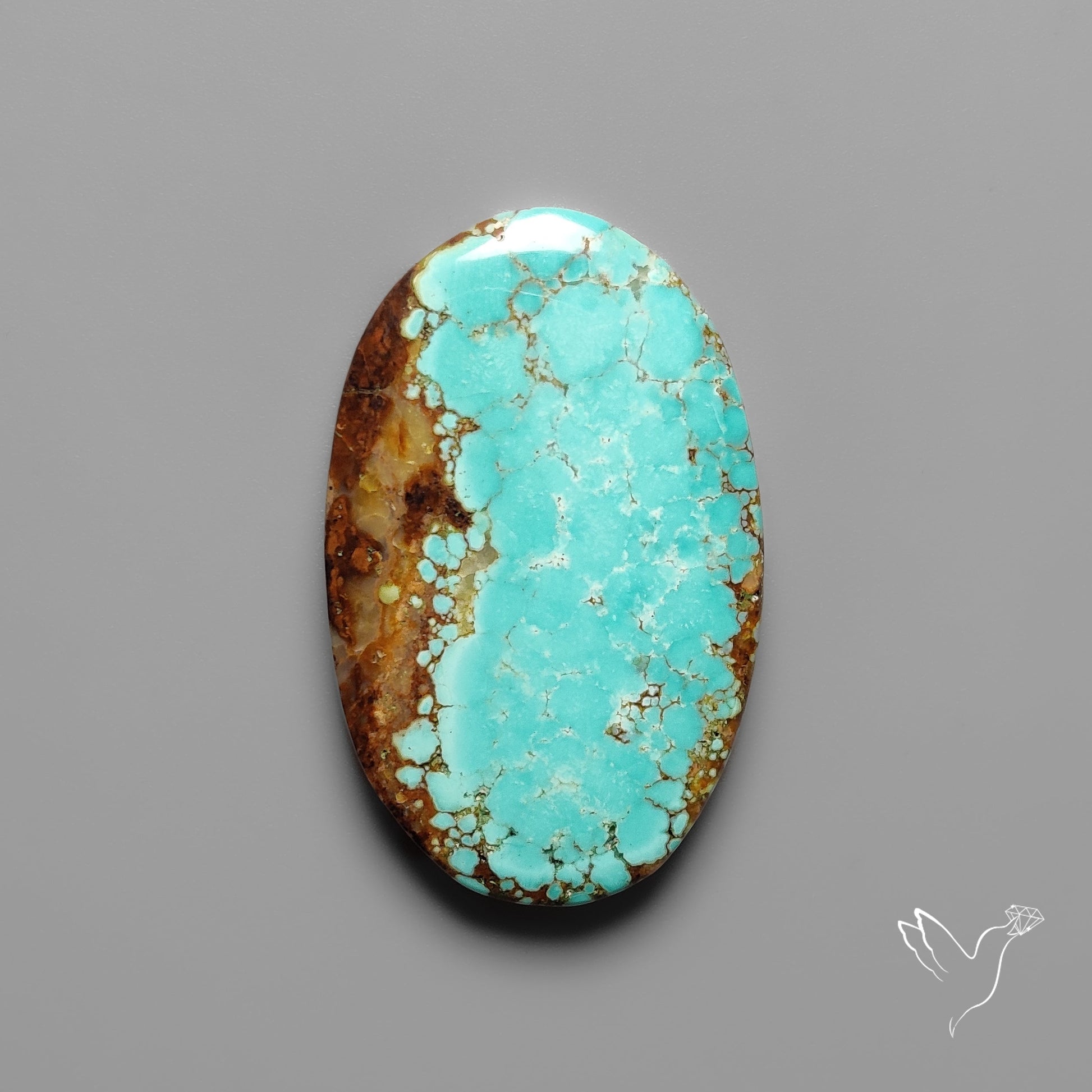 Number 8 Mines Turquoise Cabochon