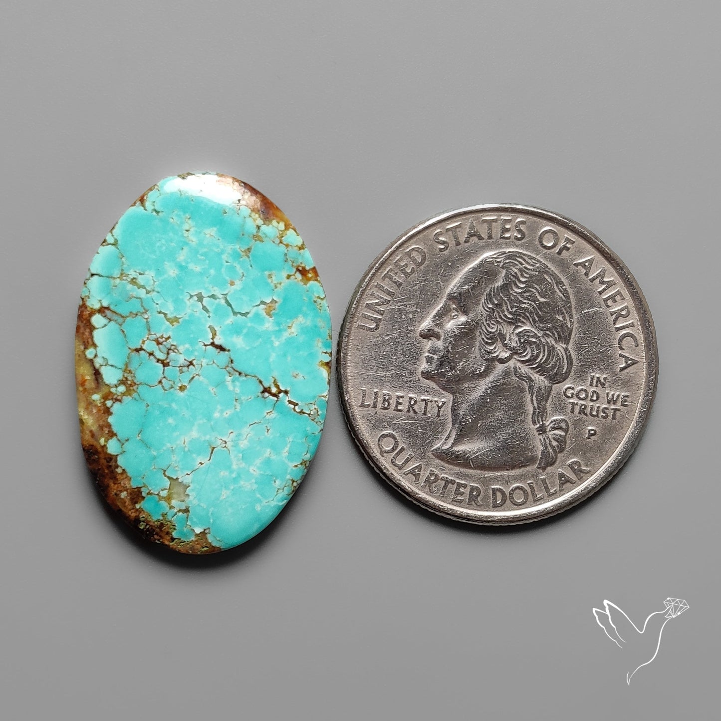 Number 8 Mines Turquoise Cabochon