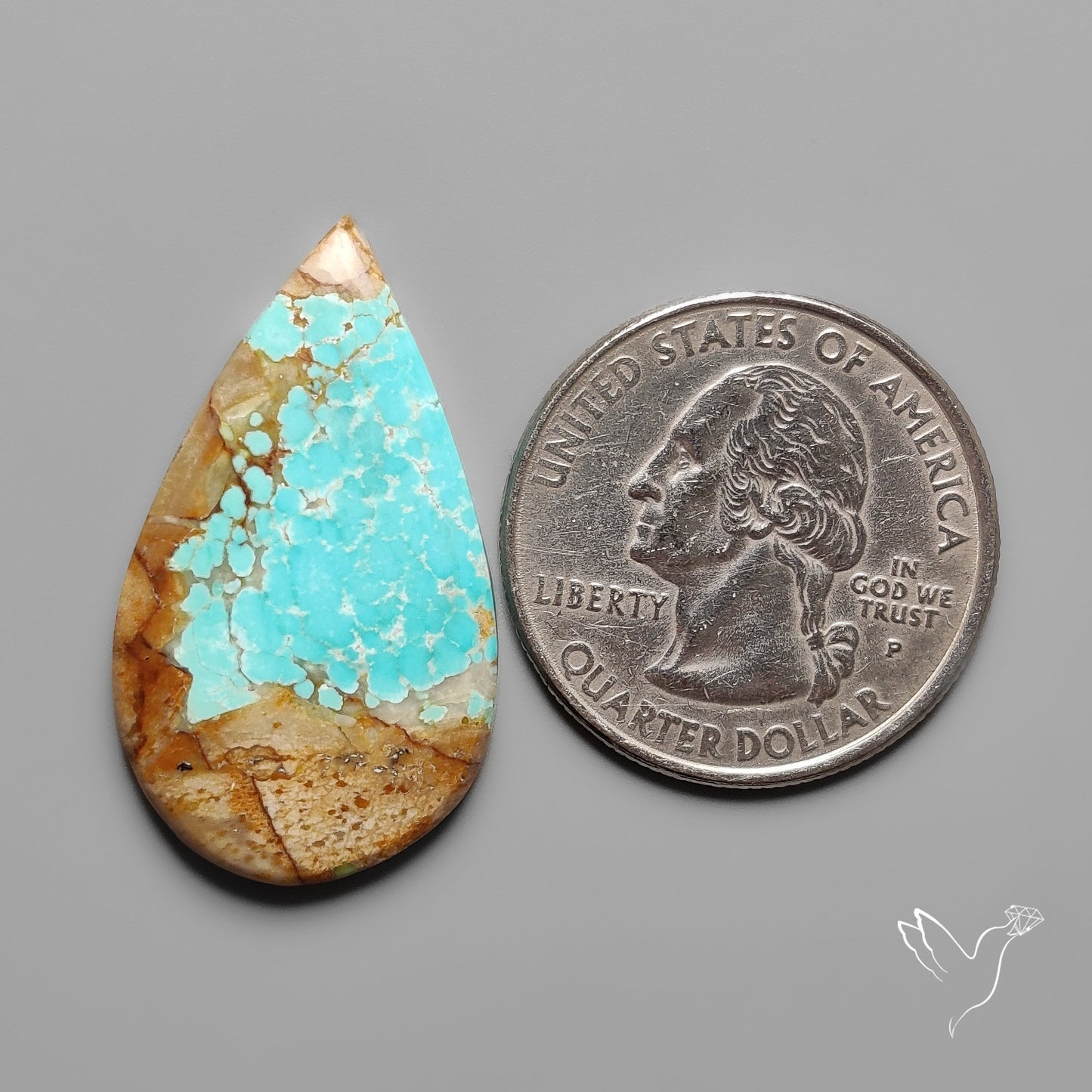 Number 8 Mines Turquoise Cabochon