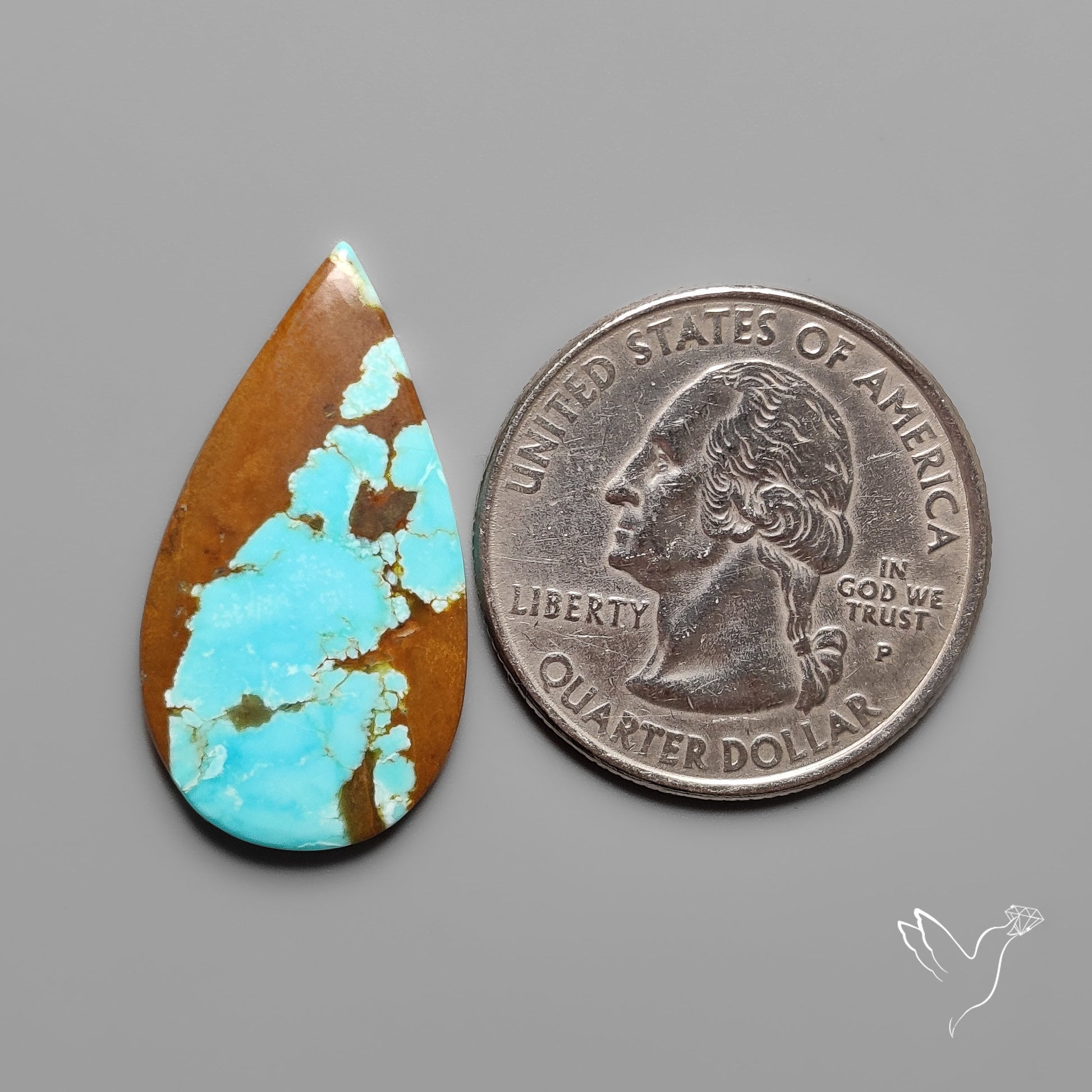 Number 8 Mines Turquoise Cabochon