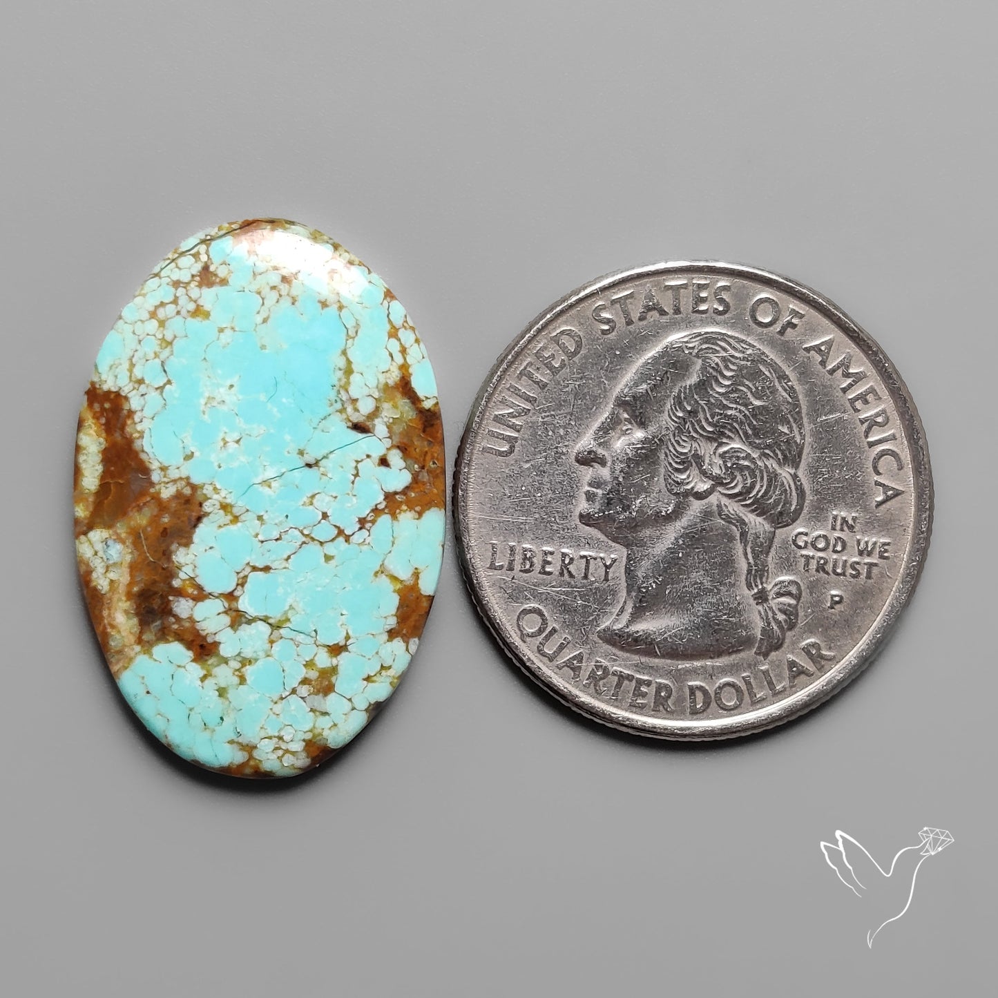 Number 8 Mines Turquoise Cabochon