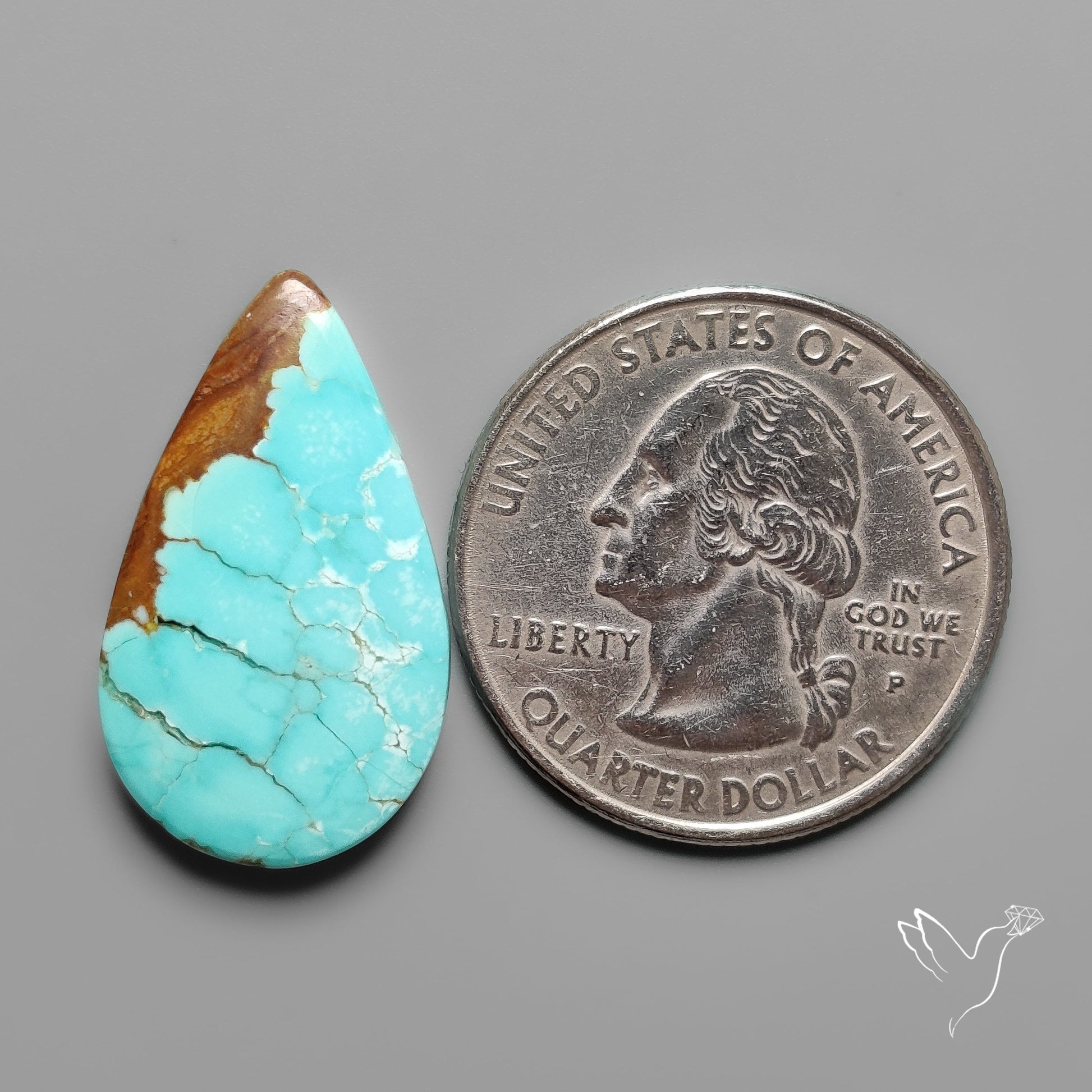 Number 8 Mines Turquoise Cabochon